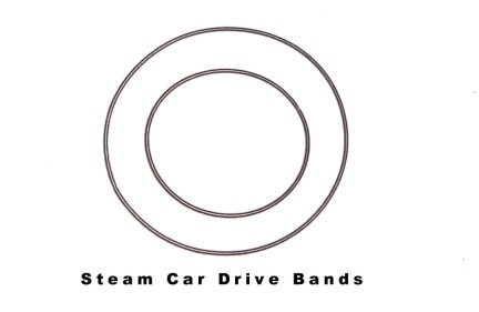 Mamod Steam Car Drive Bands Later Style