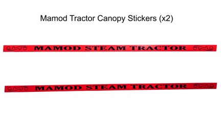 Two Peel & Stick TE1a Vinyl Canopy Stickers