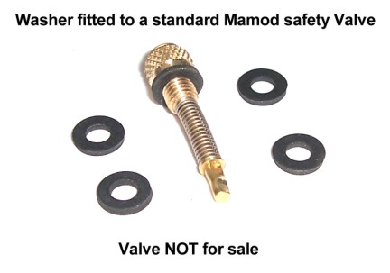 Mamod Safety Valve Washers 1/4 inch Neoprene (x5)