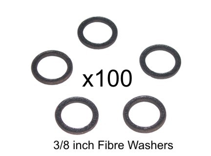 Bulk Buy (x100) 3/8 inch Fibre Washers